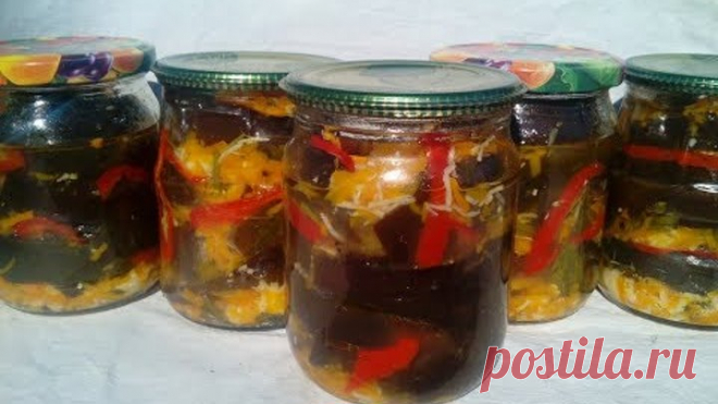 Баклажаны остренькие на зиму. Простой рецепт.