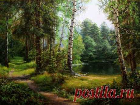 ♥ღ♥Лесные пейзажи. Художник Виталий Зайцев♥ღ♥