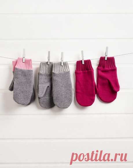 Как сшить варежки из трикотажа (готовая выкройка) Модная одежда и дизайн интерьера своими руками