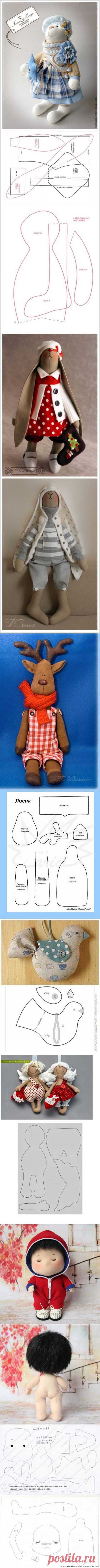 Лекала для мягких игрушек ...подборка