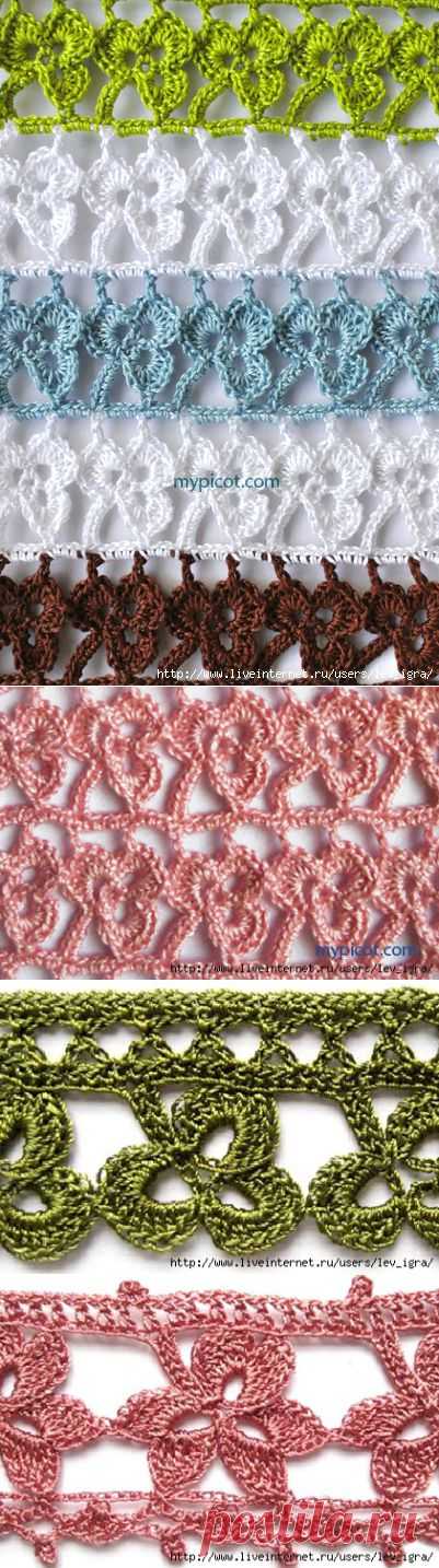 Безотрывный цветочный узор