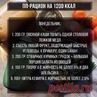 Меню на 1200 калорий в день: примерный пп рацион питания из простых продуктов и диета для похудения с отзывами похудевших и результатами | Кость широкая