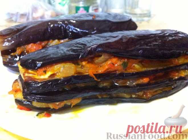 Рецепт: Фаршированные баклажаны по-турецки на RussianFood.com