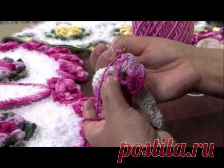 Mulher.com 28/02/2013 - Maria José - Tapete com flor Parte 4 - YouTube