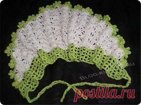 Вязание ажурной косынки крючком для начинающих для девочки | Уроки вязания крючком и спицами для начинающих бесплатно, модели, схемы и описания с фото
