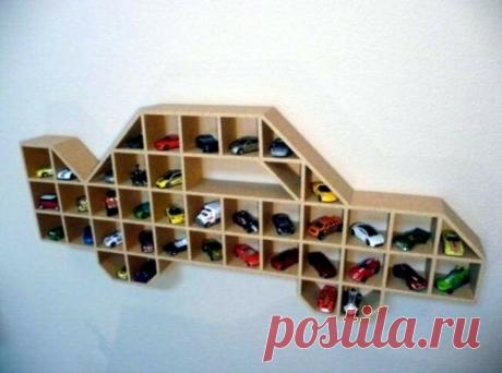 Где хранить игрушечные машинки - Домашний hand-made