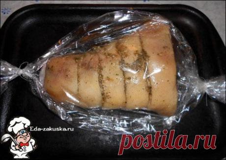 Рулька запеченная в рукаве - Простые рецепты Овкусе.ру