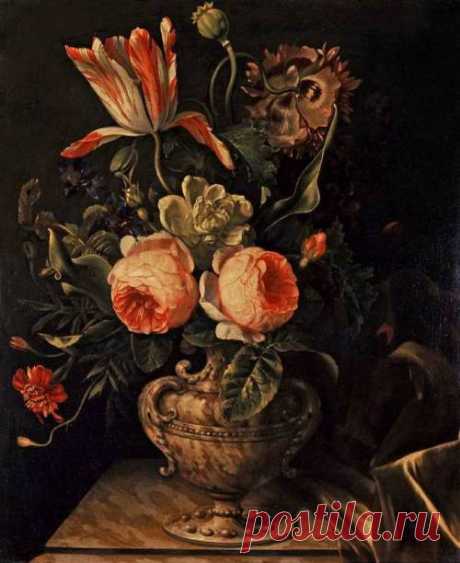 Willem Frederik Van Royen 1645 - 1723

A Vase of Flowers
Fitzwilliam Museum, Cambridge, M.A., United States Of America
Painting, Oil on canvas