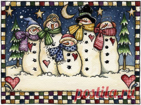 hombres nieve