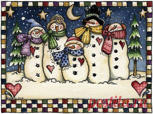 hombres nieve