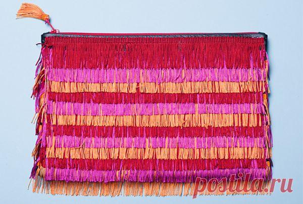 Клатч с цветной бахромой (мастер-класс) / Сумки, клатчи, чемоданы / Модный сайт о стильной переделке одежды и интерьера