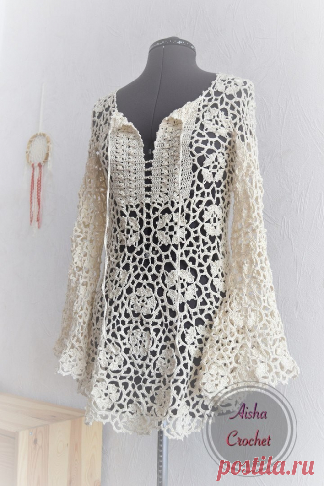 Потрясающая туника от Aisha crochet