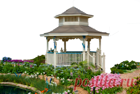 Gazebo with flowers by ktryon on DeviantArt