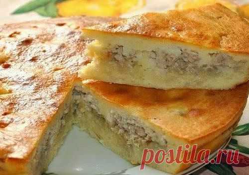 РЕЦЕПТ ЗАЛИВНОГО ПИРОГА С КУРИЦЕЙ