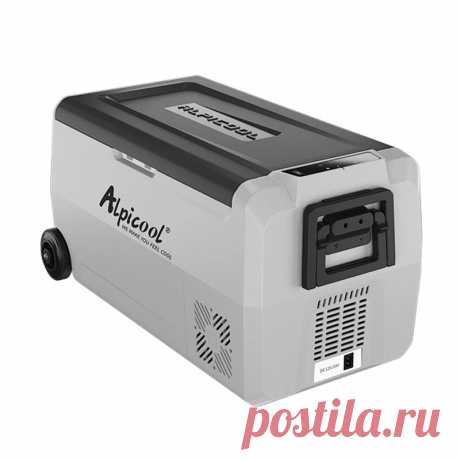 Alpicool t36 36l car refrigerator ac/dc dual-use car home mini fridge portable freezer with wheels for rv boat camping and travel Sale - Banggood.com