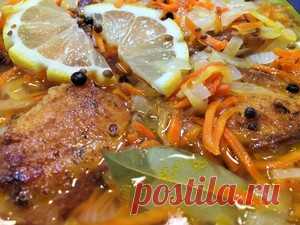 РЫБА ПОД МАРИНАДОМ с овощами. Донская кухня. рецепт с фото