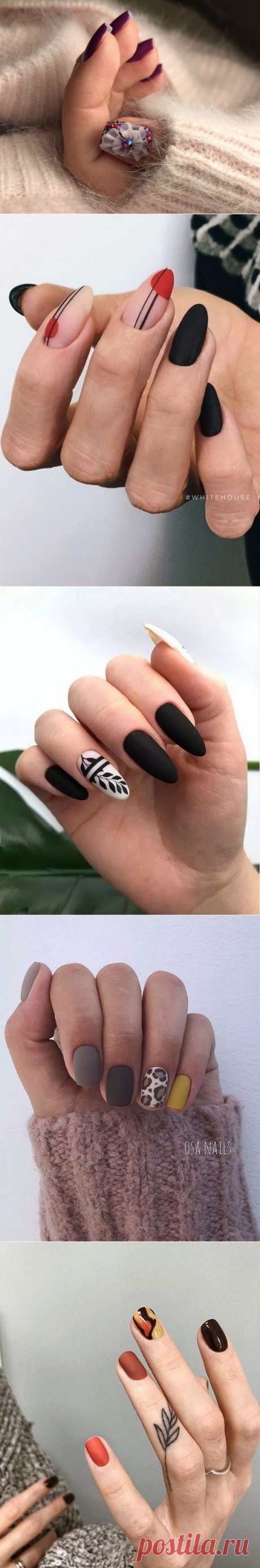 Лучший маникюр осень-зима 2019-2020: модные фото тренды, новинки ногтей осень-зима