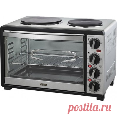 Mystery MOT-3330 Тип: Компактная плита с духовкой / Производитель: Mystery / Тип варочной поверхности: электрическая / Тип духовки: электрическая / Количество конфорок: 2 / Ширина, см: нет данных / Глубина, см: нет данных / Оснащение: да (на 60 минут со звуковым сигналом) / Покрытие рабочей поверхности: нержавеющая сталь / Тип нагревательных элементов: обычная спираль (рапидные)