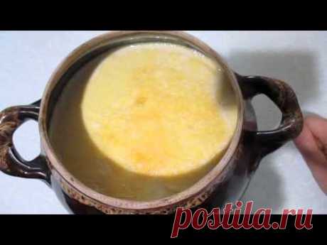 Как приготовить домашнюю ряженку. How to make home ryazhenka.