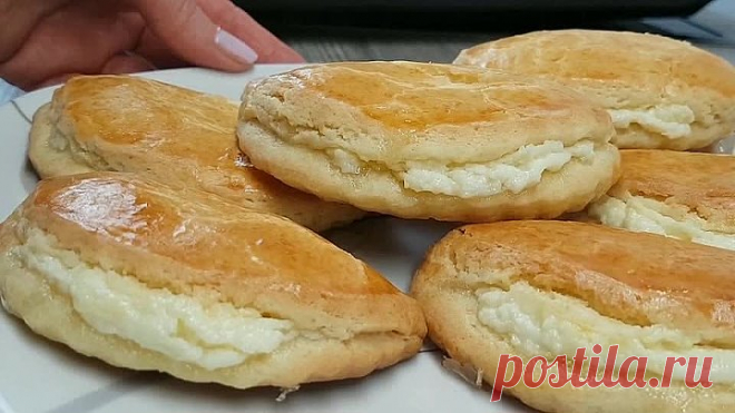 Сочни с творогом на нежном песочном тесте! Нежный и вкусный рецепт!