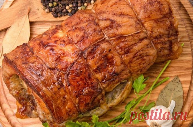 Рулет из свиной рульки - рецепт с фото / Простые рецепты