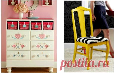 Как превратить старую мебель в дизайнерские предметы интерьера Старая бабушкина мебель это не хлам, место которому только в чулане. Из старых советских столов, тумбочек, сервантов можно сделать самую настоящую дизайнерскую мебель, если включить фантазию и очумелы...