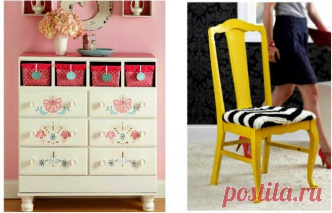 Как превратить старую мебель в дизайнерские предметы интерьера Старая бабушкина мебель это не хлам, место которому только в чулане. Из старых советских столов, тумбочек, сервантов можно сделать самую настоящую дизайнерскую мебель, если включить фантазию и очумелы...