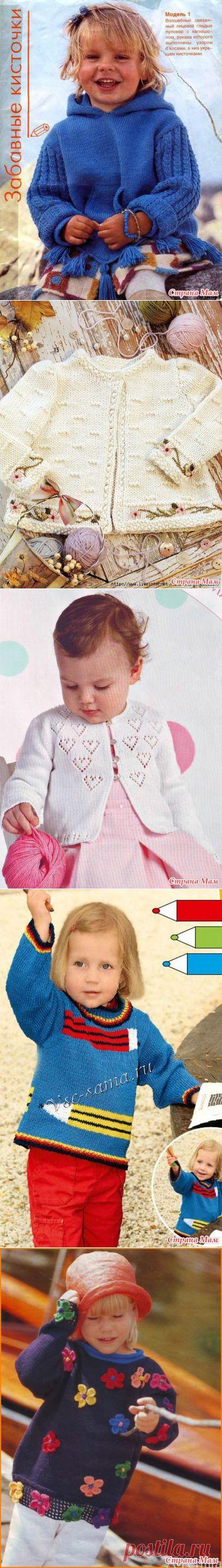 Интересные кофточки, пуловеры для девочек - Вязание - Страна Мам