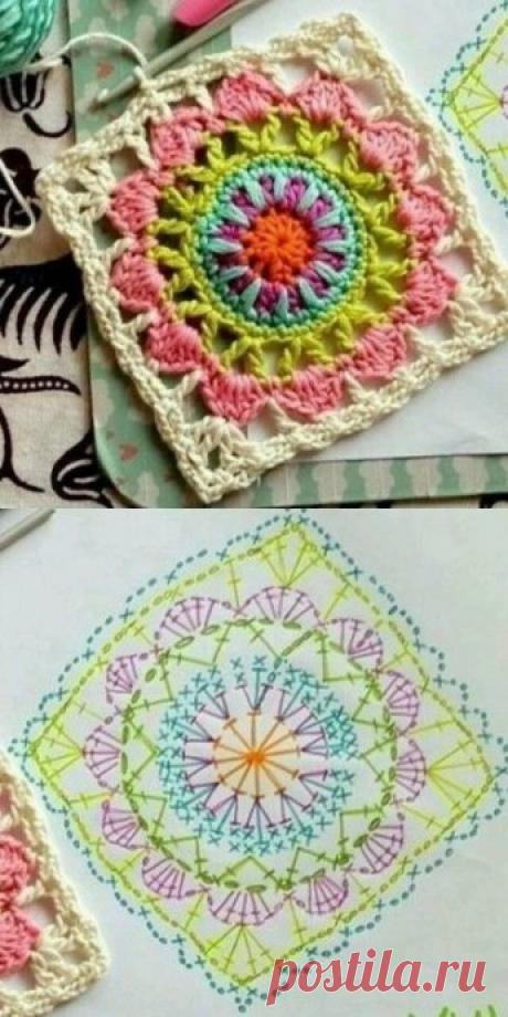 Милые цветочные мотивы, связанные крючком из категории Интересные идеи – Вязаные идеи, идеи для вязания