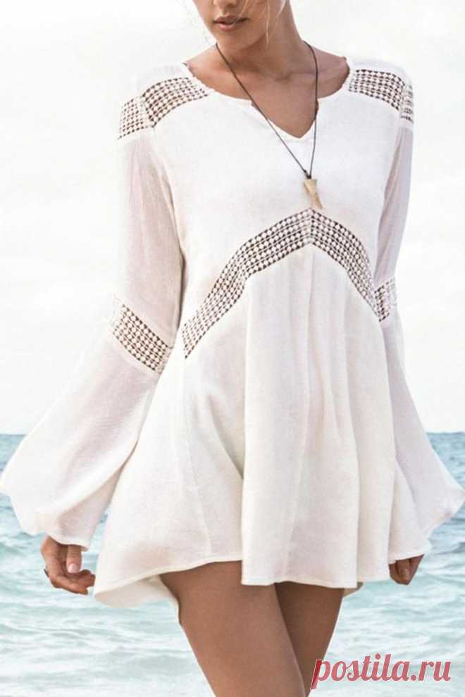 Белое бохо, или Шикарная одежда для королевы летнего пляжа | Журнал Ярмарки Мастеров