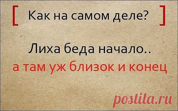 Народная мудрость