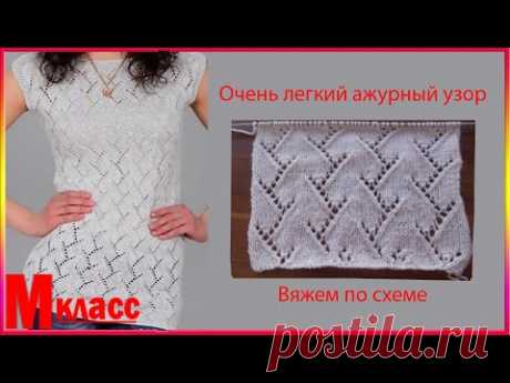 Легкий Ажурный Узор для летней кофты