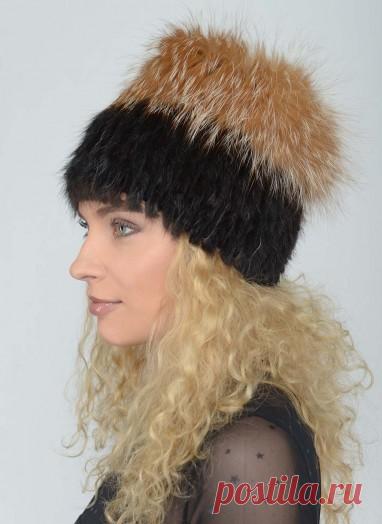 Женской головной убор Кубанка из ондатры 05 Барбара цвет Де граде коричневый за 3200 руб.