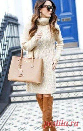 Вязаные пуловеры, жакеты, кардиганы, платье спицами на весну. Кардиган крупной вязки с узором 