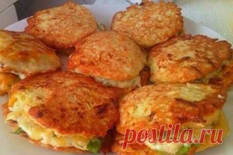 Оладьи из кабачков с сыром — рецепт
