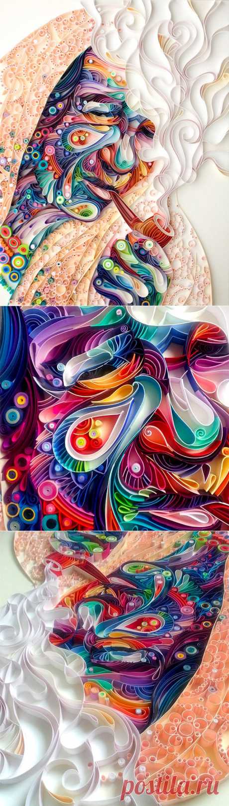 New Quilled Paper Portrait from Yulia Brodskaya | strictlypaper