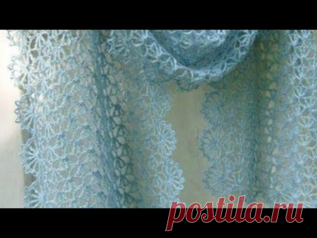 МК. Восхитительный Палантин крючком