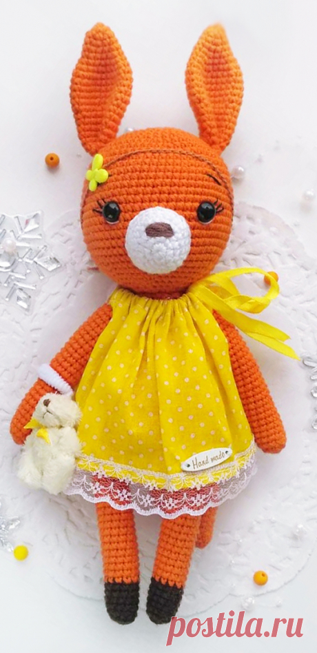 PDF Белочка крючком. FREE crochet pattern; Аmigurumi animal patterns. Амигуруми схемы и описания на русском. Вязаные игрушки и поделки своими руками  #amimore - белка, белочка.