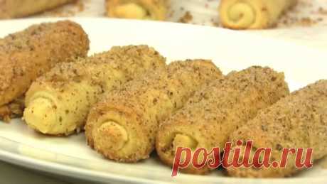 Печенье - рулетики с корицей и грецкими орехами. Вкусная простая мягкая выпечка к чаю.

#bake@lyogkieretsepti