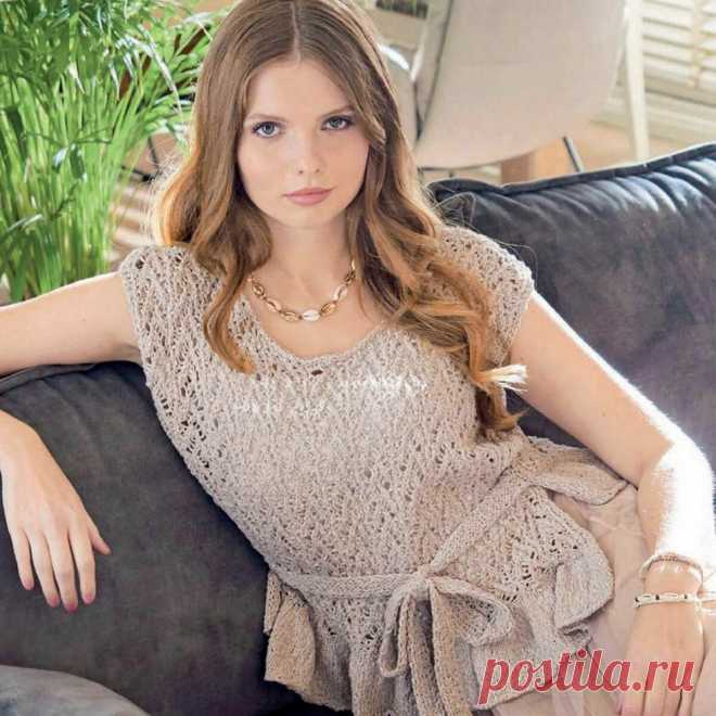10 летних топов спицами с подробным описанием | Вязание с Paradosik_Handmade | Дзен