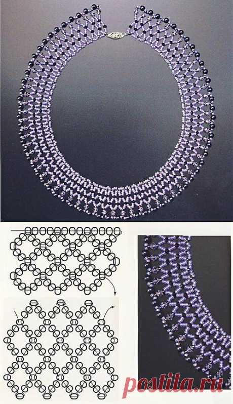 Collar necklace of beads, beaded collar | Laboratory household