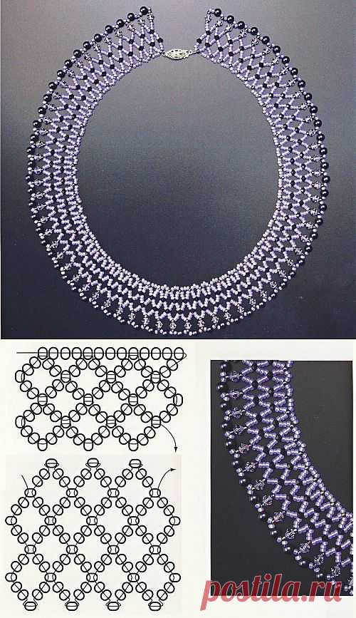 Collar necklace of beads, beaded collar | Laboratory household
