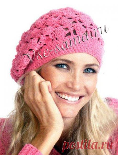 Rozovyi-azhurnyi-beret-ris.jpg (500×657)