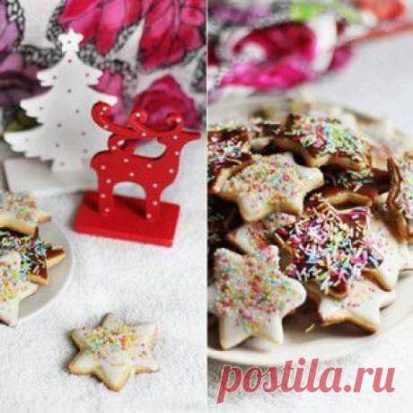 Новогоднее песочное печенье рецепт – немецкая кухня, детское меню: выпечка и десерты