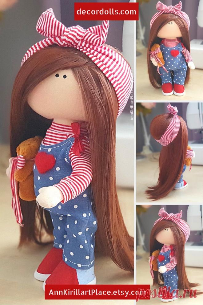 Baby Rag Doll Art Nursery Doll Kids Decor Doll Handmade | Etsy