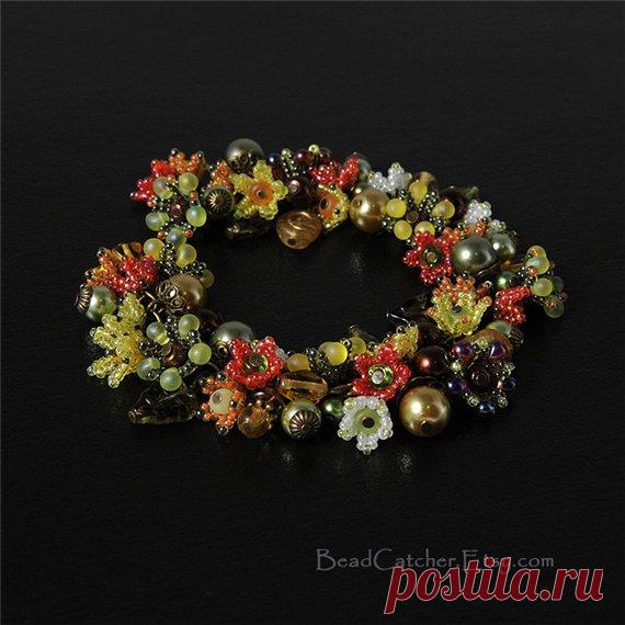 Цветочные украшения из бисера от Марии (BeadCatcher) Ландыши и колокольчики