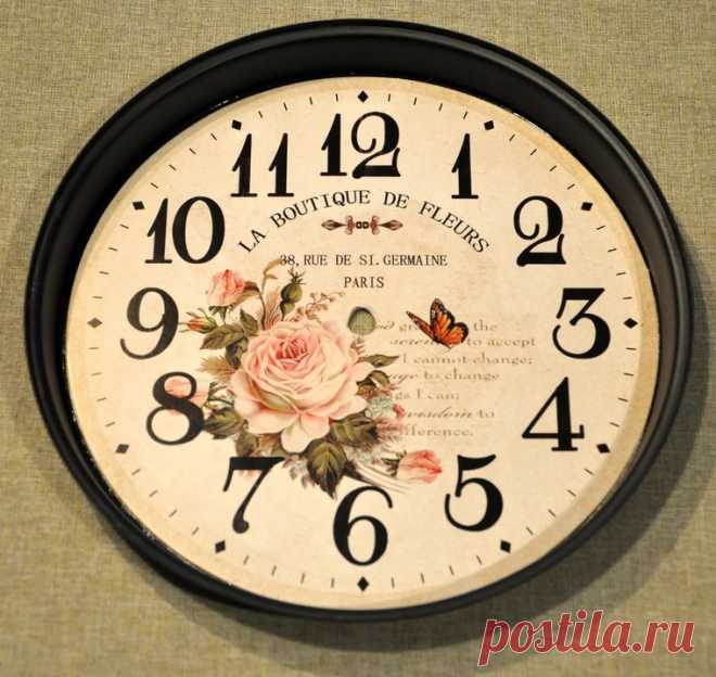 Декорирование часов с необычным стерео-эффектом. Часть 1 - Ярмарка Мастеров - ручная работа, handmade