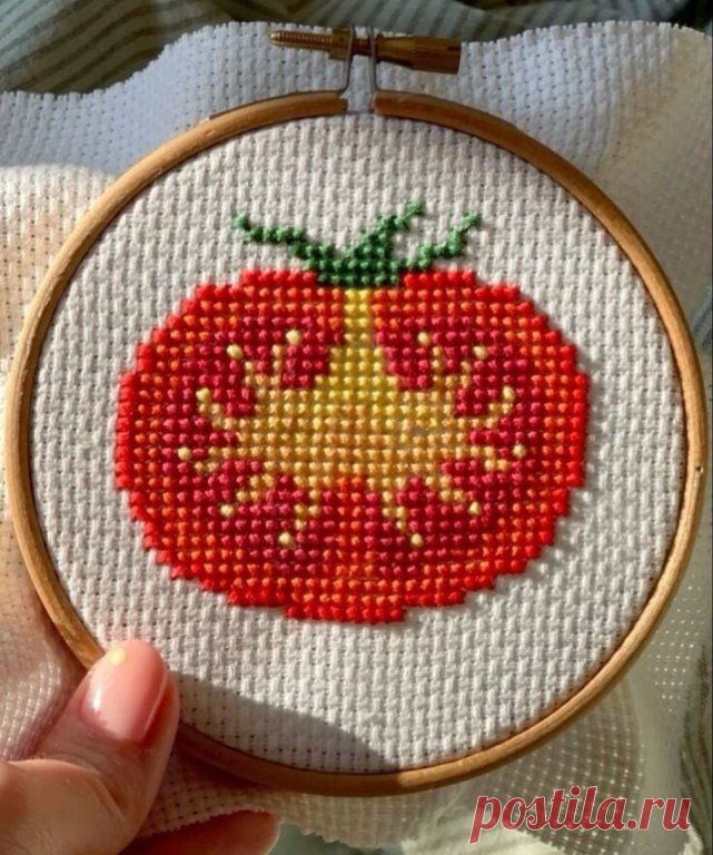 🦋🌶 Вышивка крестом: помидорчики. Схемы