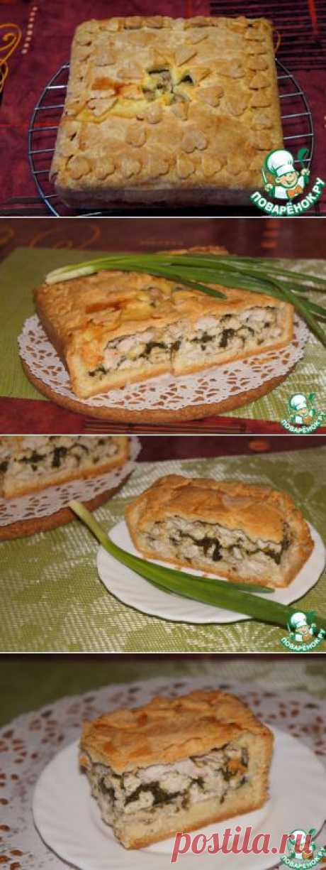 Пирог с курицей и шпинатом - кулинарный рецепт