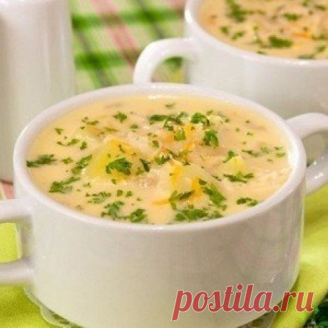СЫРНЫЙ СУП С РИСОМ